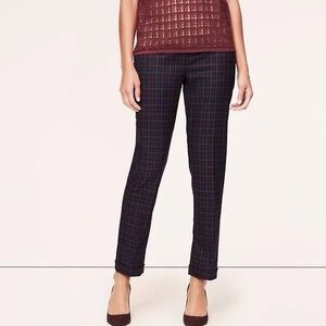 Theory • Houndstooth Slim Leg Trouser Pant